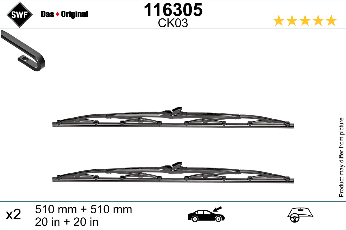 Wiper Blade - 116305 SWF